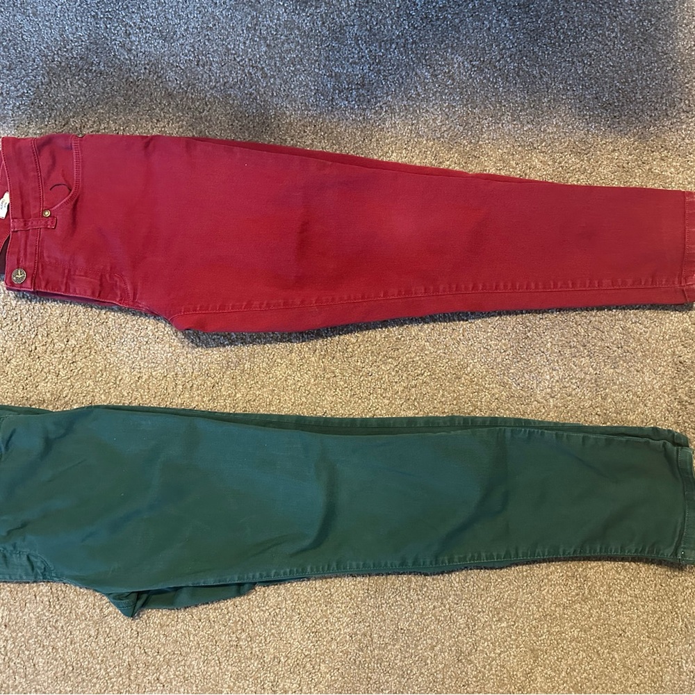 Beija Flor Audrey Ankle jeans          2 Pair size 6. 30” x 28”